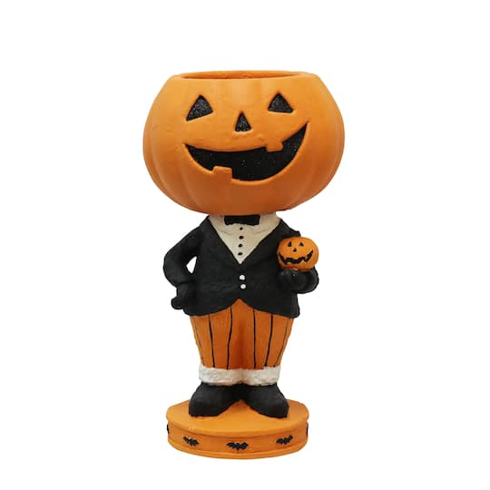 16&#x22; Halloween Jack-O-Lantern Figure Candy Bowl by Ashland&#xAE;